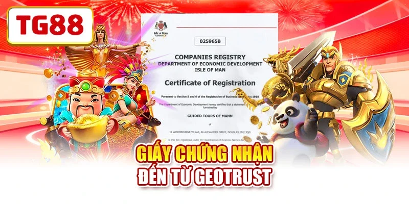Giấy chứng nhận đến từ GEOTRUST