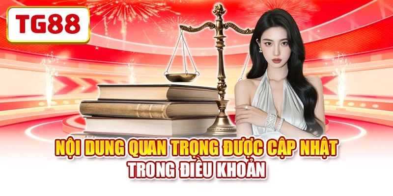 Nội dung quan trọng được cập nhật trong điều khoản
